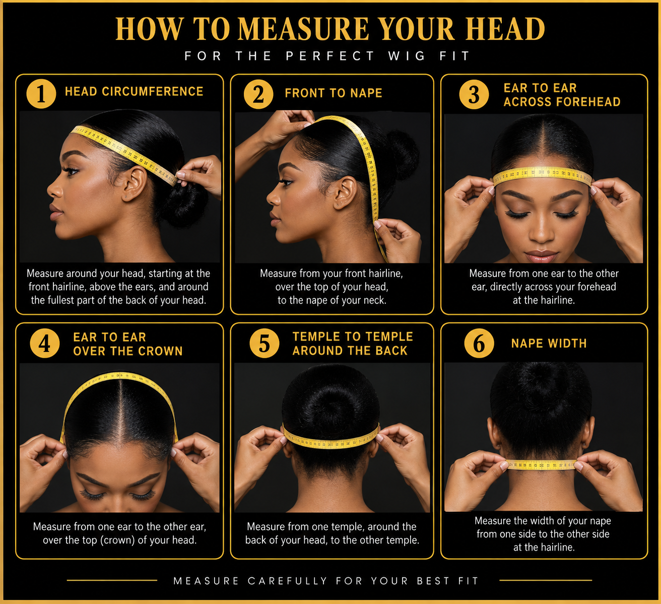 How to measure your head for the perfect wig fit